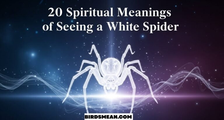 Spiritual Meanings of Seeing a White Spider
