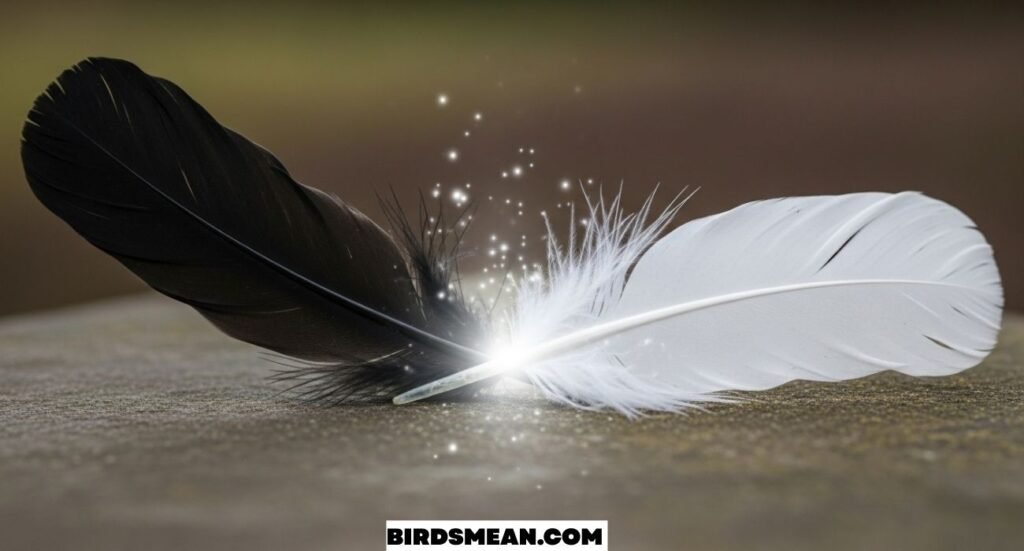 Black and White Feathers Spiritual Meaning