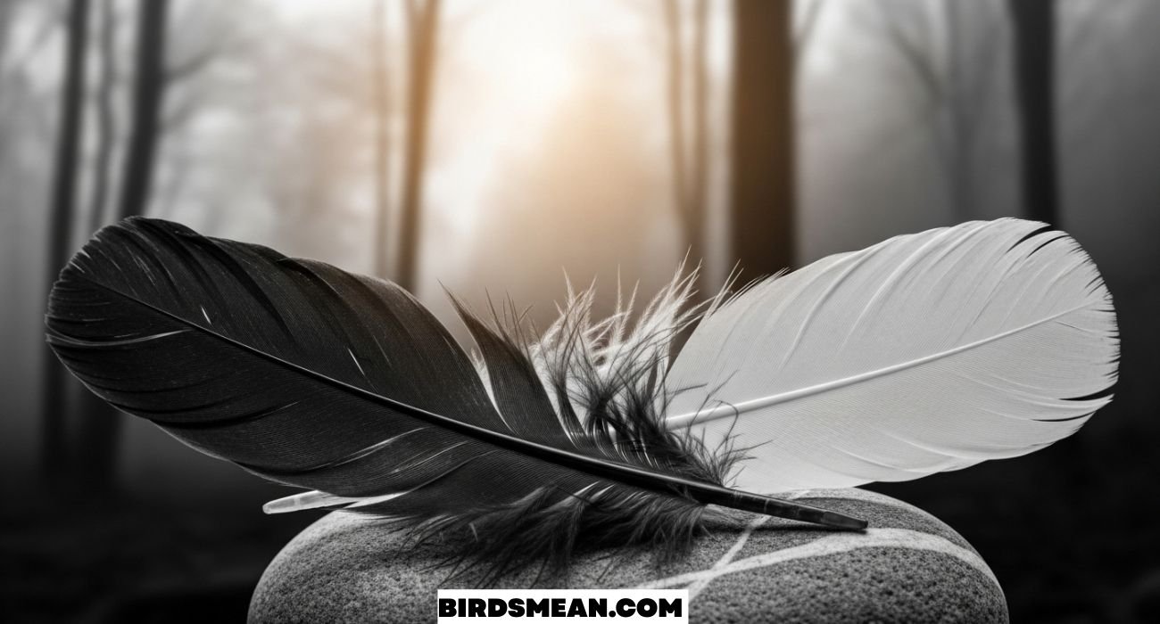 Black and White Feathers Spiritual Meaning