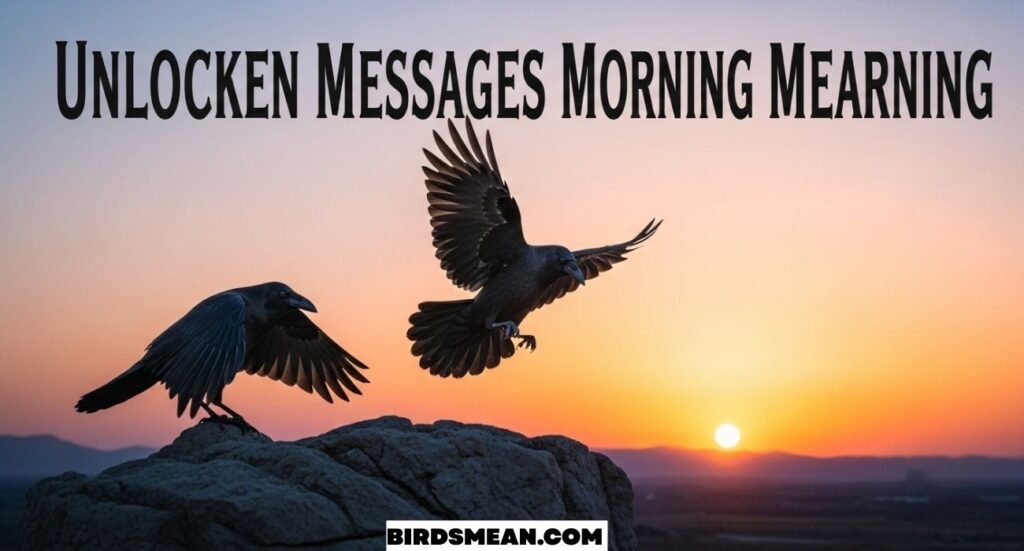 Crow Cawing in the Morning Meaning Spiritual