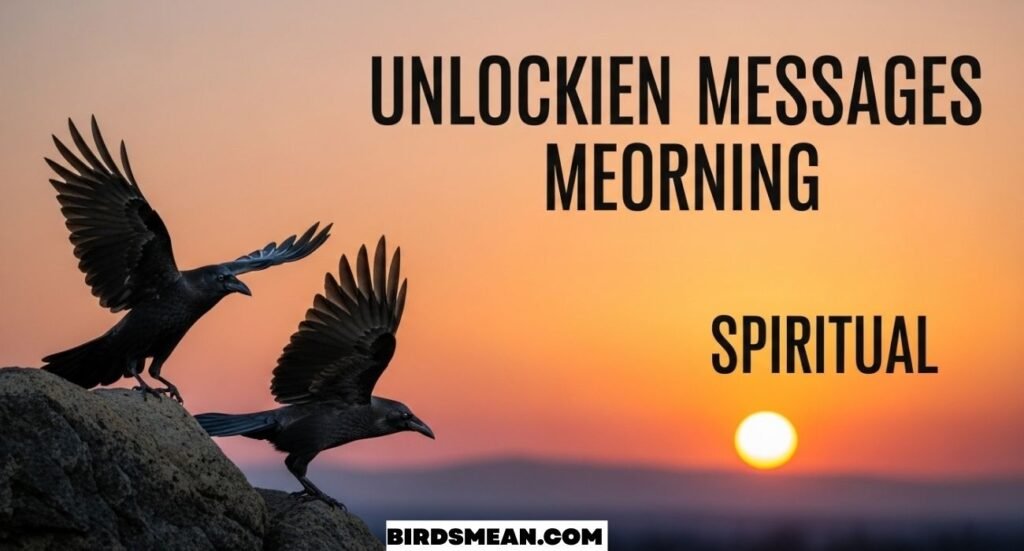 Crow Cawing in the Morning Meaning Spiritual