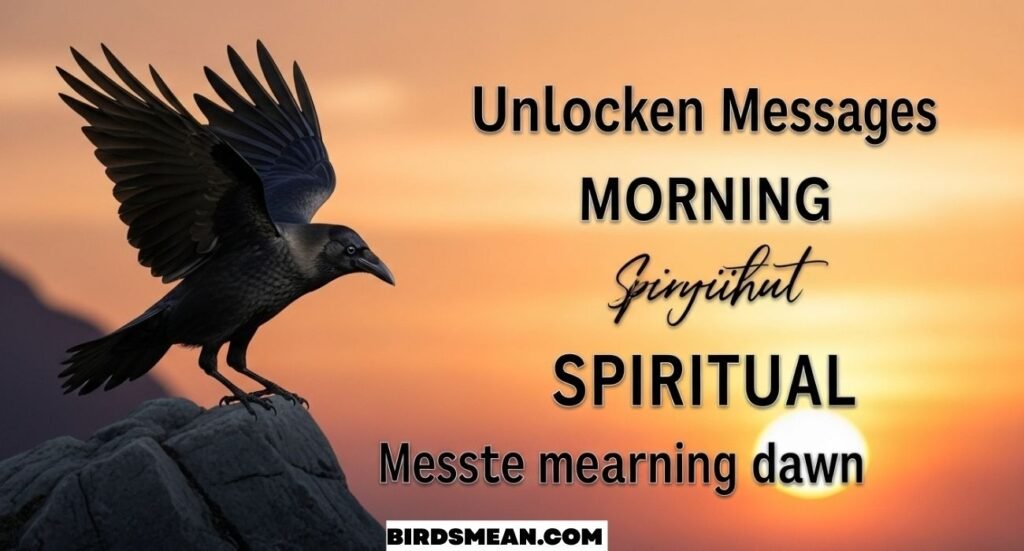 Crow Cawing in the Morning Meaning Spiritual
