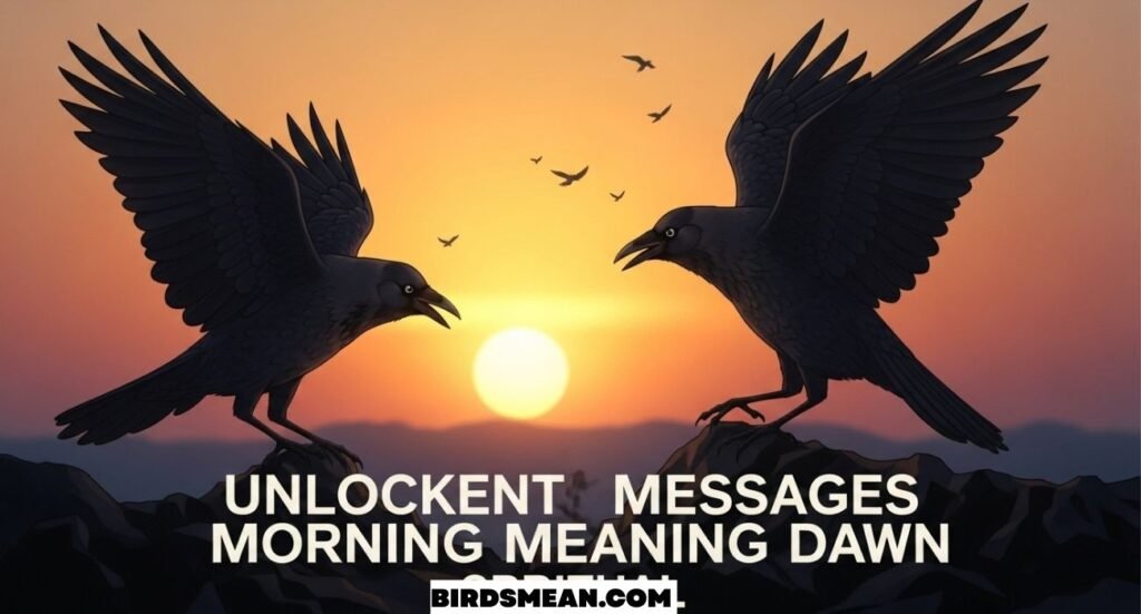 Crow Cawing in the Morning Meaning Spiritual
