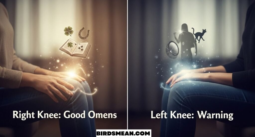Knee Twitching Superstition & Spiritual Meaning (Right, Left)