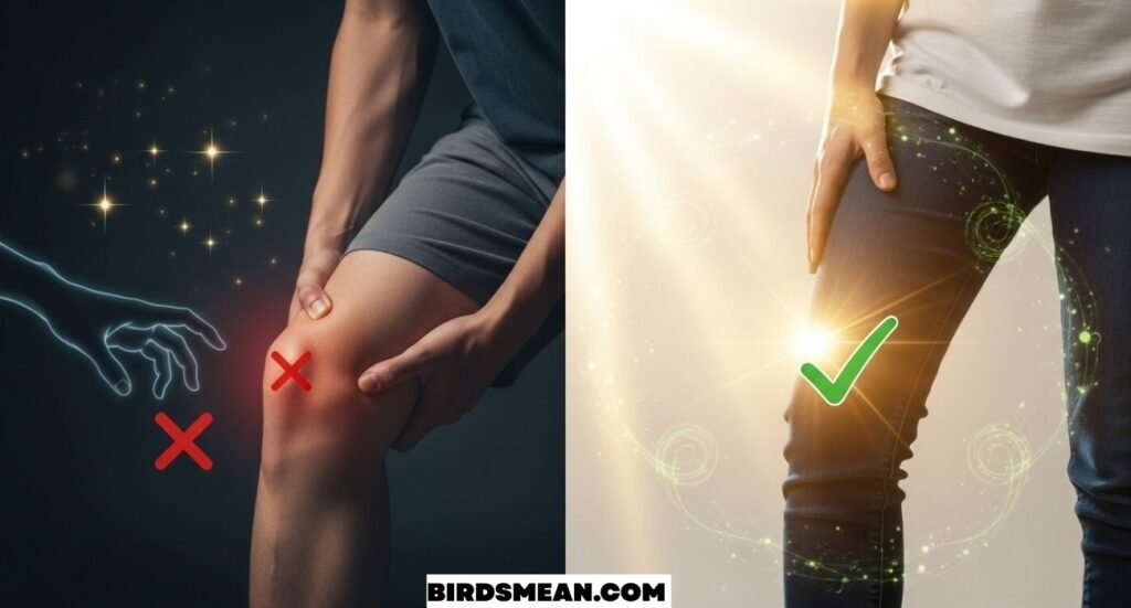 Knee Twitching Superstition & Spiritual Meaning (Right, Left)