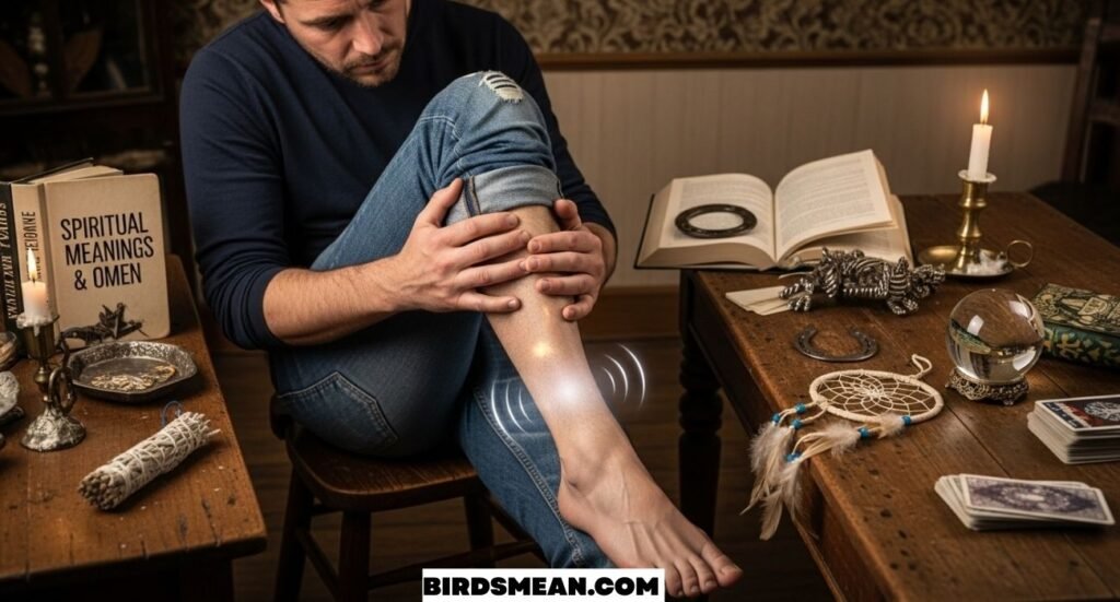 Left Calf Twitching Spiritual Meaning