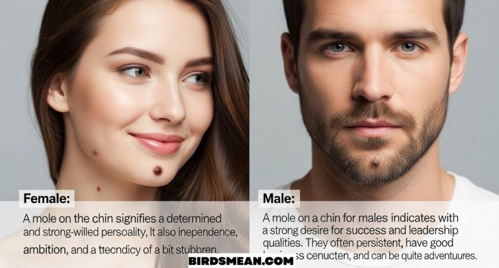 Meaning of Mole on the Chin for Females