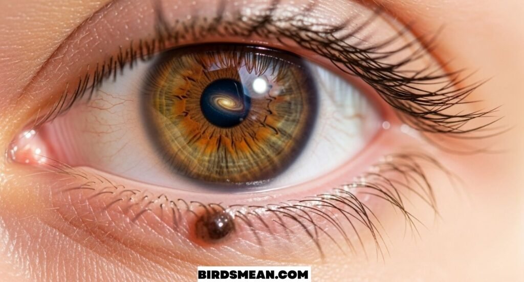Mole Inside Eye Meaning Female