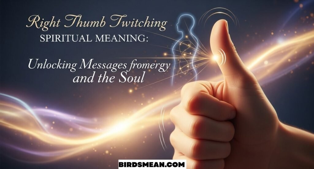 Right Thumb Twitching Spiritual Meaning
