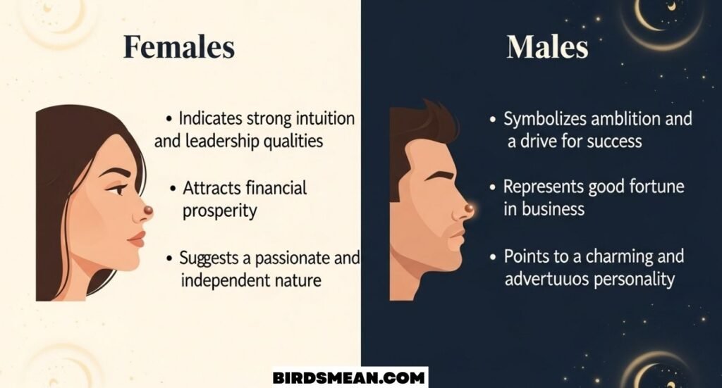 Spiritual Meaning of Mole on the Nose for Females