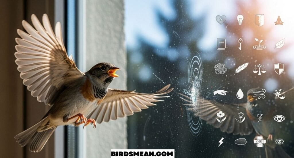 Bird Flying into Window