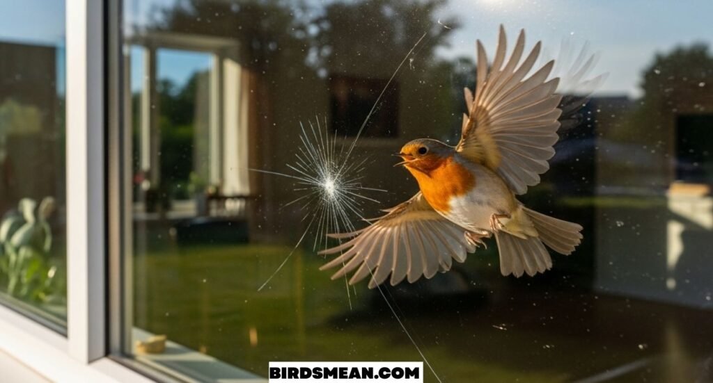 Bird Flying into Window