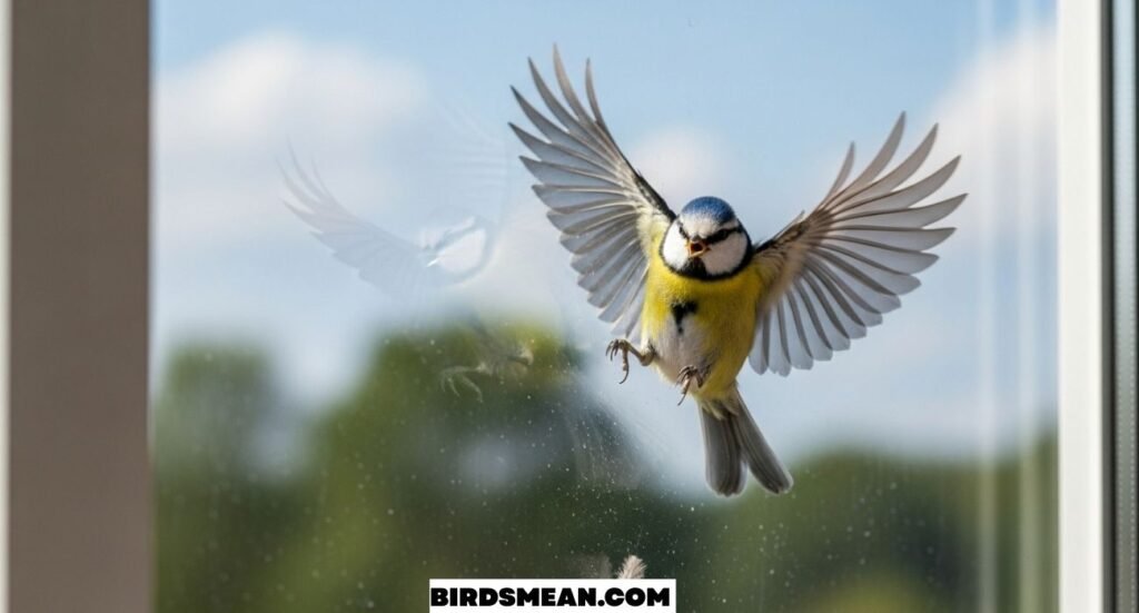 Bird Flying into Window