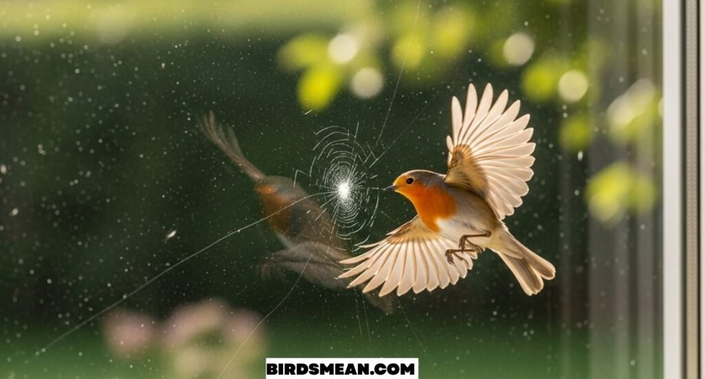 Bird Flying into Window