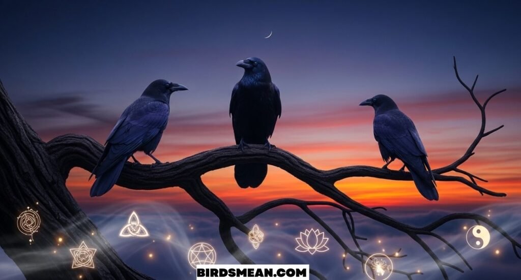 Seeing 3 Crows Spiritual Meaning