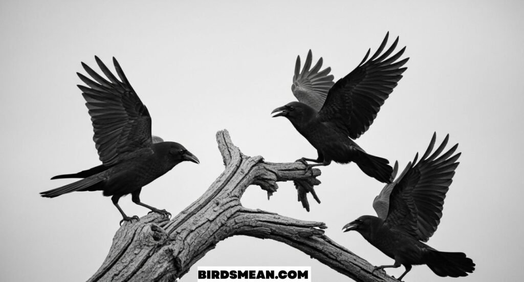 Seeing 3 Crows Spiritual Meaning