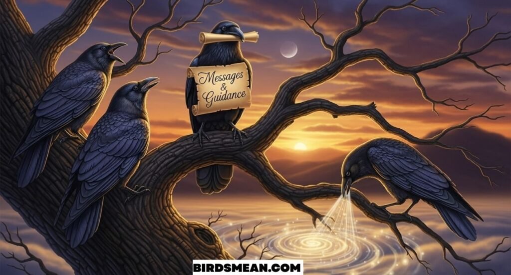 Seeing 3 Crows Spiritual Meaning