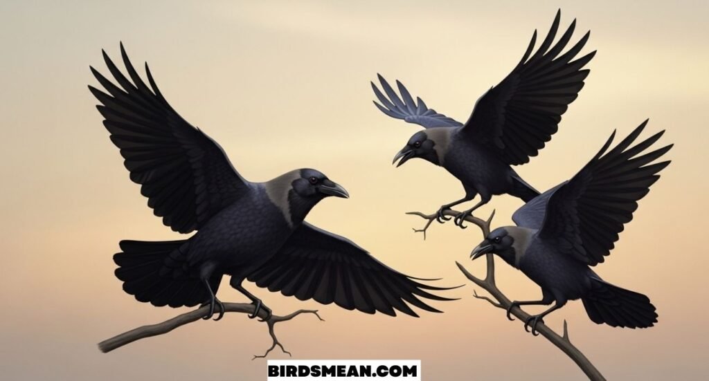 Seeing 3 Crows Spiritual Meaning