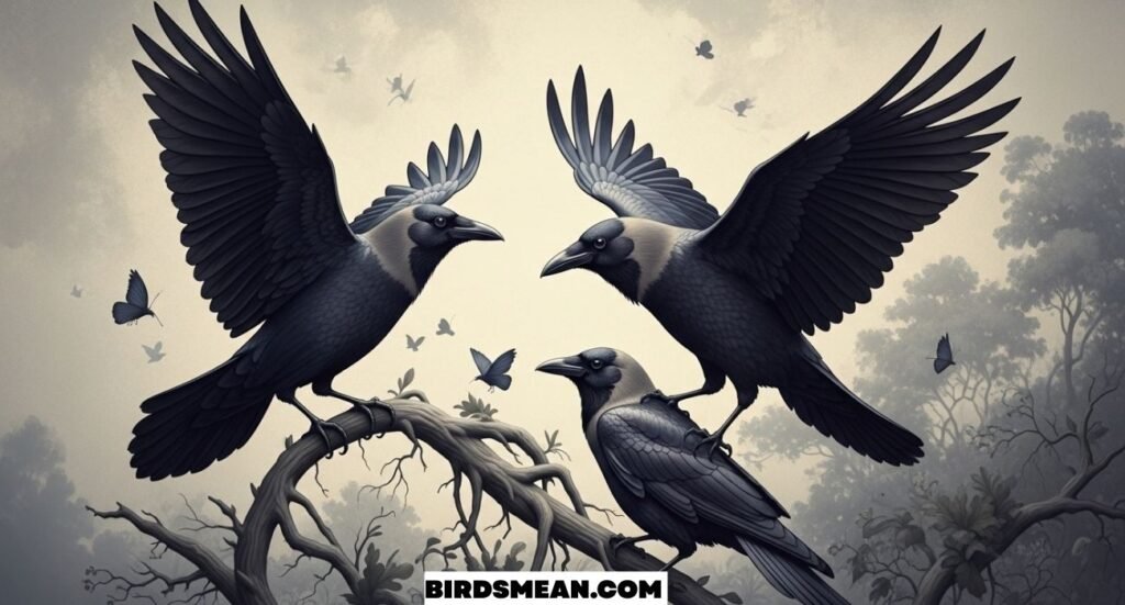 Seeing 3 Crows Spiritual Meaning