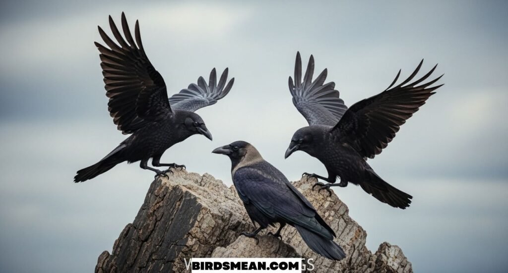 Seeing 3 Crows Spiritual Meaning