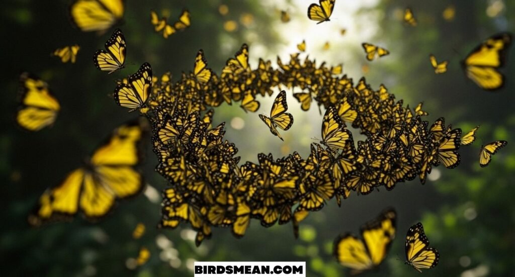 Secret Message of Yellow & Black Butterflies