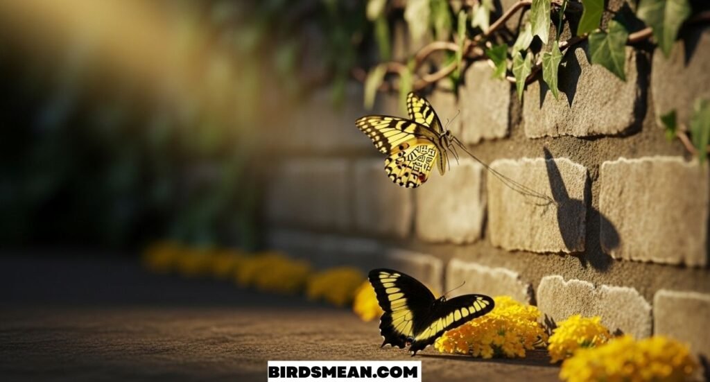 Secret Message of Yellow & Black Butterflies