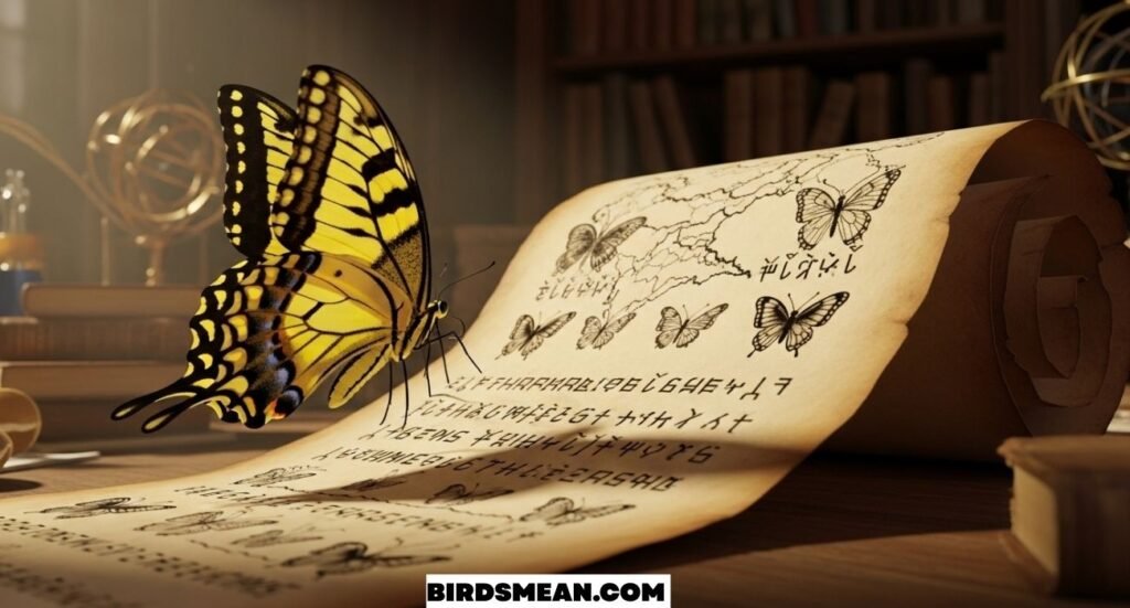Secret Message of Yellow & Black Butterflies