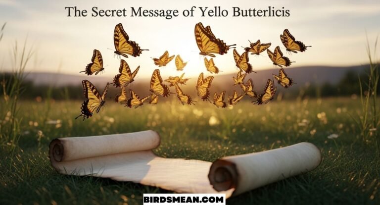 Secret Message of Yellow & Black Butterflies